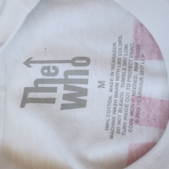 NWT The Who white concert t-shirt size medium unisex - Picture 7 of 8